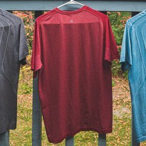 Lululemon red men's large shirt — perfect for athletics or athleisure